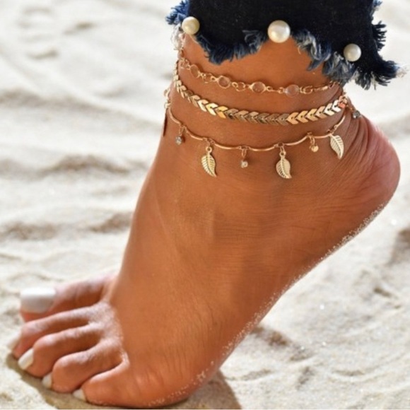 Jewelry - Gold Anklet Lady Summer Beach
